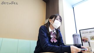 ぷりぷりJK41超美マンかわいいちゃん！超極小パンティがマ〇スジに食い込み過ぎてノーパンに！アナルとお〇んこに潤い注入！ voyeur jp