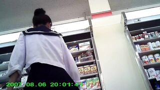 セーラー服のミニスカjk その2 おだんごヘアーの超可愛いミニスカjk voyeur jp