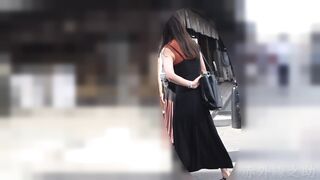 小さめ下着が美人の美尻に張り付くエロさはエグい 赤外線スケスケ033透視 透けパンツ ピタパン パンティーライン pライン 女 voyeur jp
