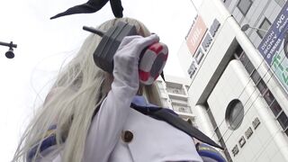 レイヤーローアングル 露出レイヤーのお尻に超接写 voyeur jp
