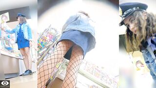 外国人パンチラ調査 コスプレの下に潜むパンティ voyeur jp