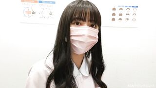 看護師パンチラ 坂道系激かわナース 網タイツと紐パンティーの最強コラボ vol 13 voyeur jp