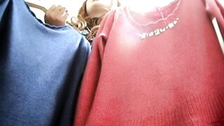 187 ギャル店員さん ヒョウ柄パンツ voyeur jp