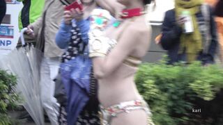 おっぱいのほぼ全部がブラから飛び出ちゃった清楚系jdダンサー voyeur jp