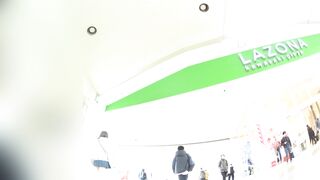 めちゃかわ 青チェック逆さ撮りしました⑦ voyeur jp