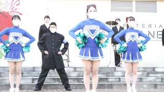 高画質 エロ可愛いチアを正面撮り voyeur jp