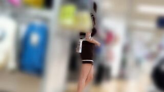 〔非コンプラ動画㉙〕アパレルスタッフ集団痴カン※テ●△□ール○南（ロングヘア、身長160cm前後、タイトニットセットアップ） jvip